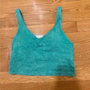 Green Sleeveless Women's Top